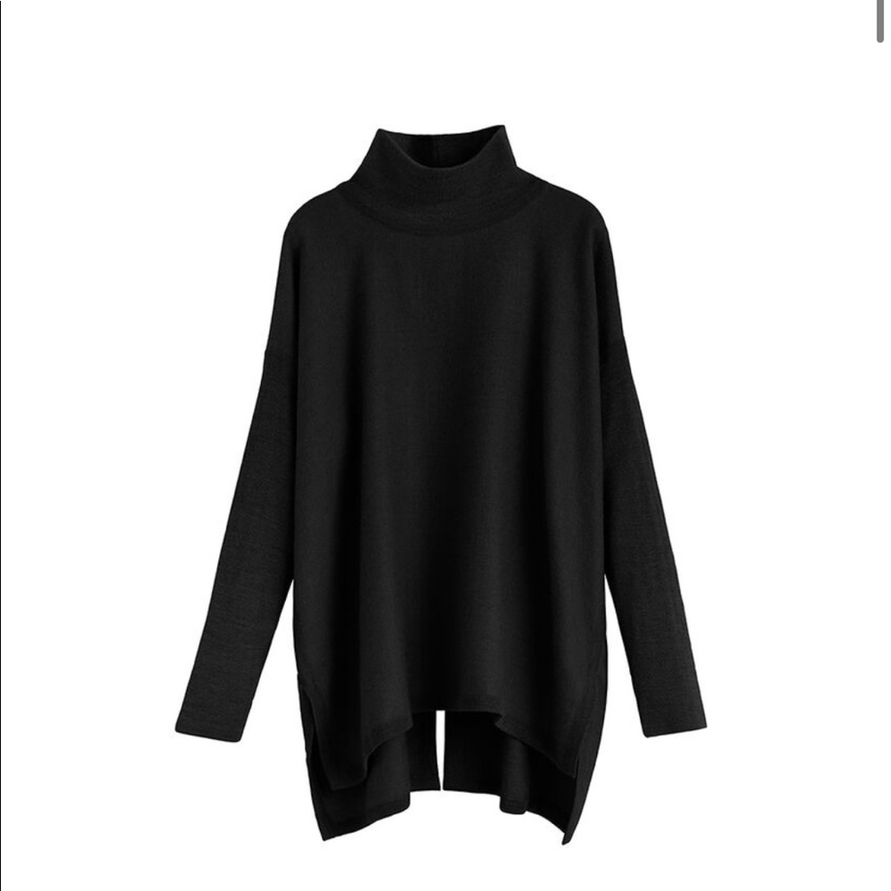 Cuyana Alpaca Open-Back Turtleneck - S/M